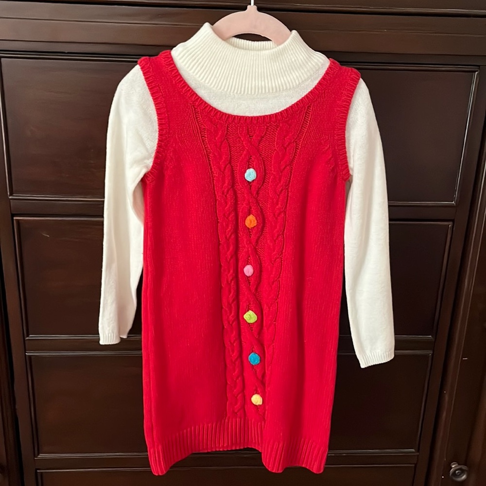 Turtleneck sweater dress